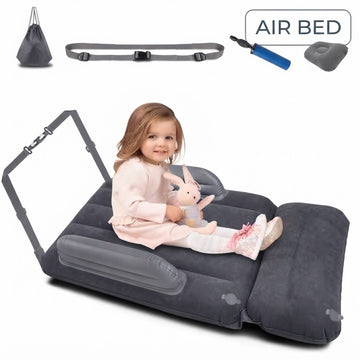Inflatable Airplane Bed Seat Extender W/ Electric Pump