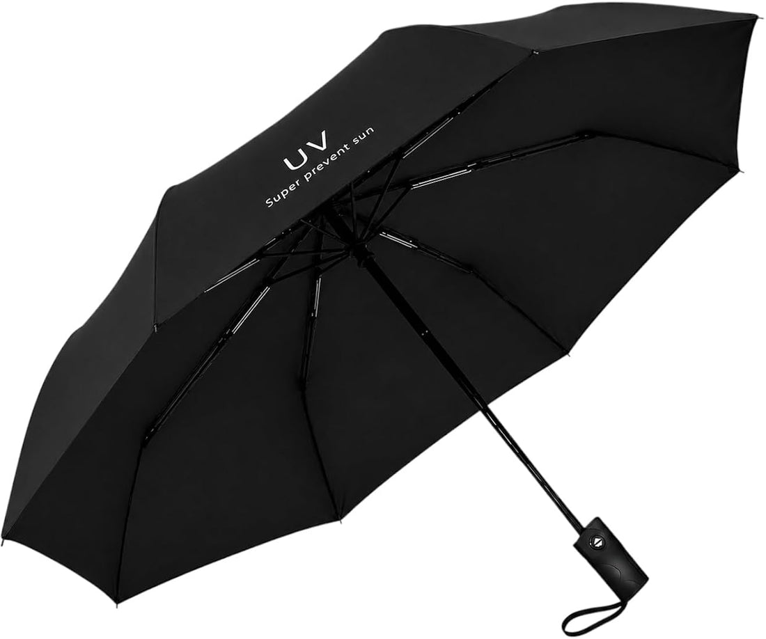 Compact Travel Umbrella with UV SPF Protection - Great for Cars, Purses