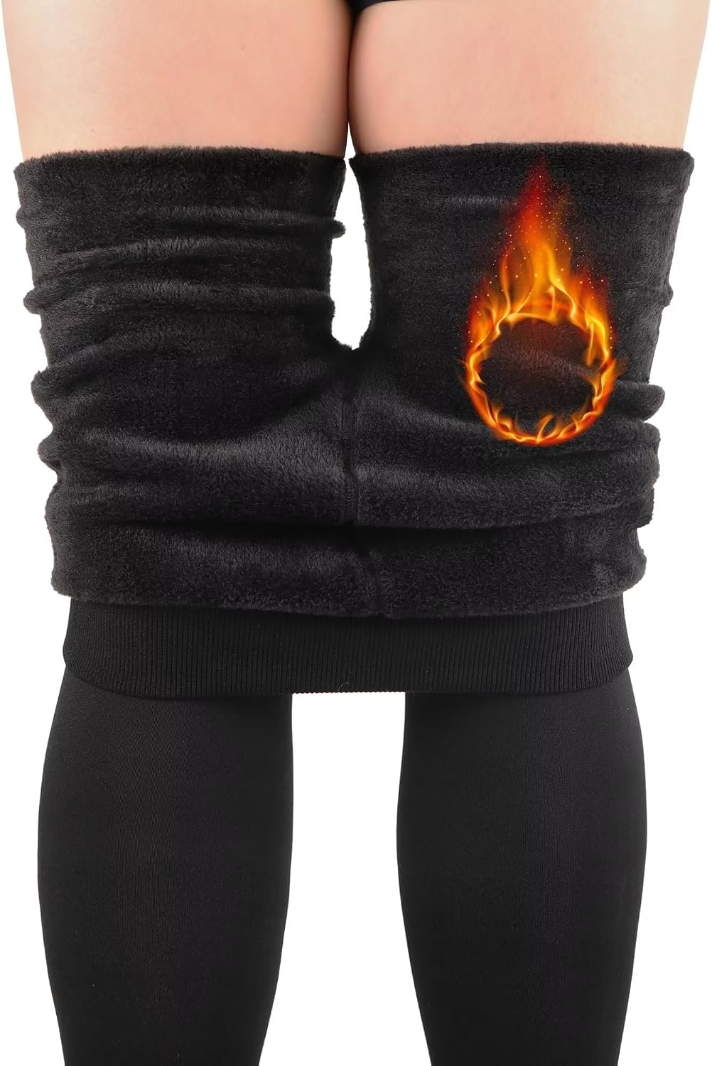Velvet Thermal Leggings W/ High-Waist & Tummy Control