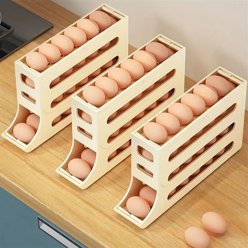 Rolling Egg Stand for Raw Eggs - Safe and Convenient Holder