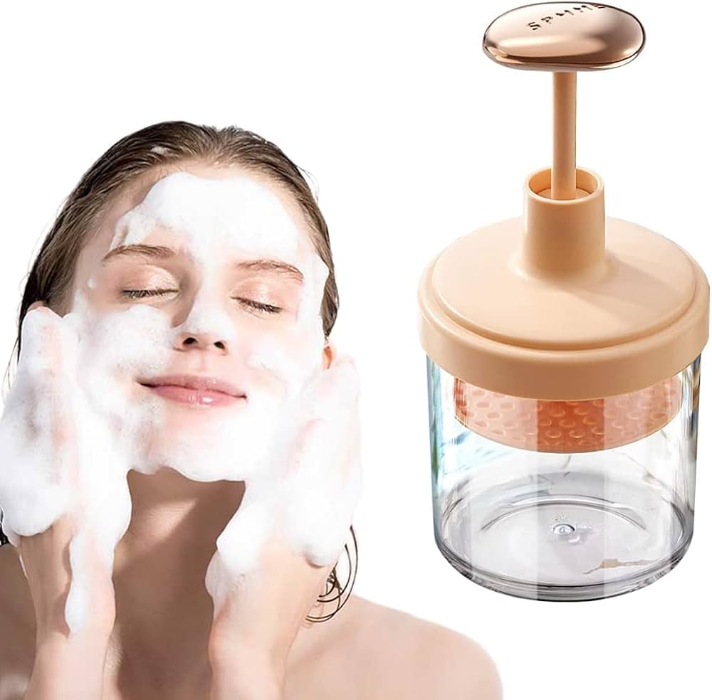 Facial Cleansing Foam Maker | Anti-Slip Handle Bubble Foamer