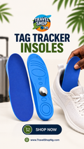 Concealed tracker shoe insole pads with built-in tracker pocket