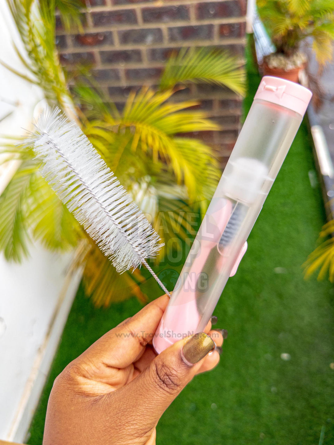 All-in-One Travel Toothbrush | Foldable with Built-In Toothpaste Storage
