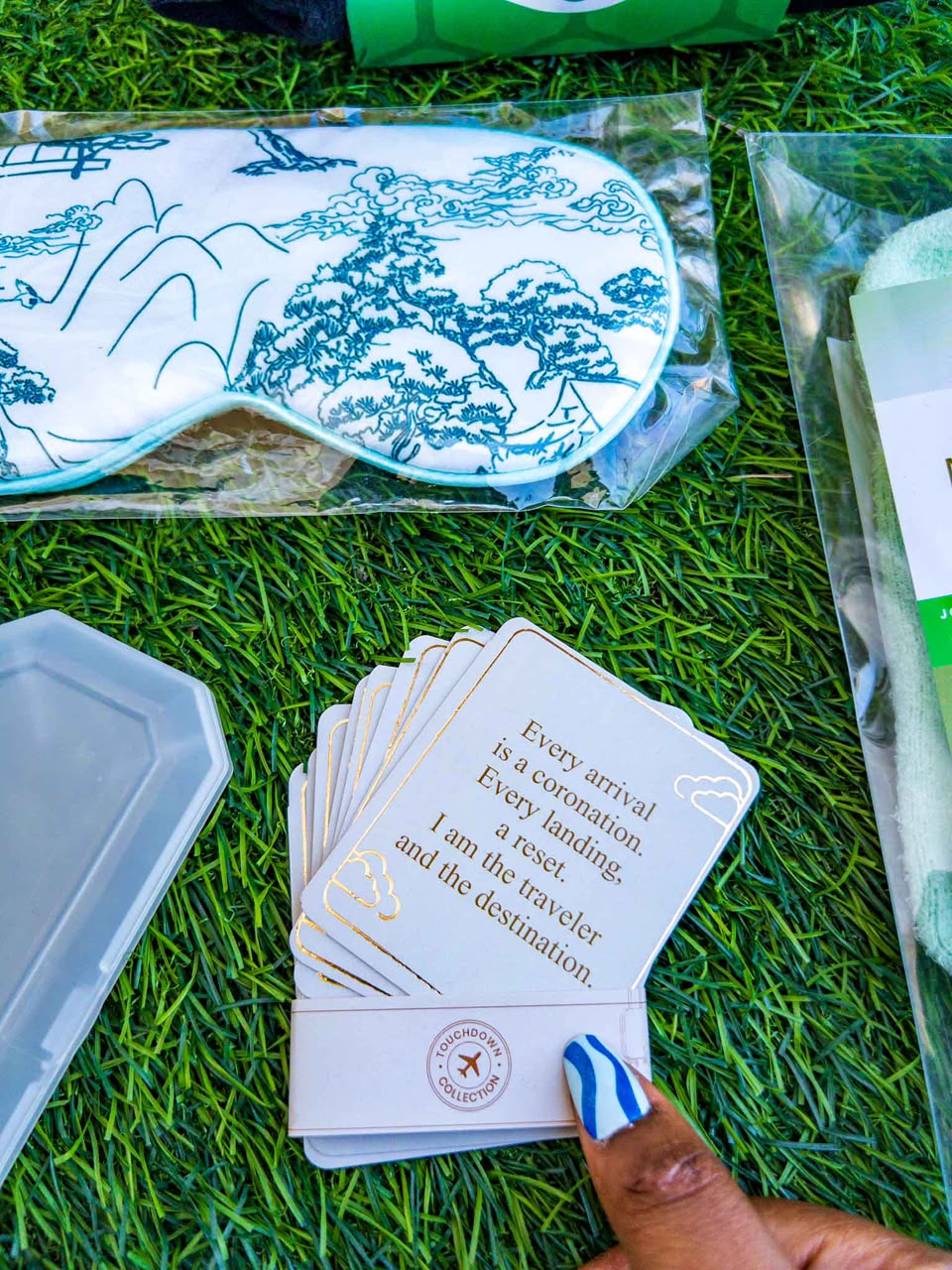 TOUCHDOWN COLLECTION | BOX 1 — THE RITUAL KIT | Glow • Comfort • Care Edit | Travel softly. Care deeply. Land with ease.